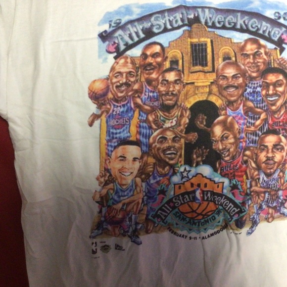 Vintage NBA ALLSTAR Weekend 1996 tshirt - Picture 2 of 3